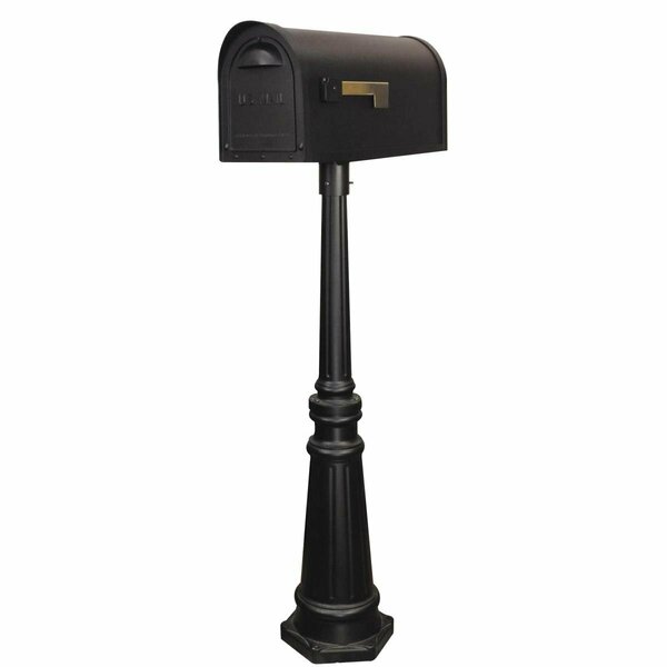 Special Lite Classic Curbside with Tacoma Mailbox Post Unit, Black SCC-1008_SPK-591-BLK